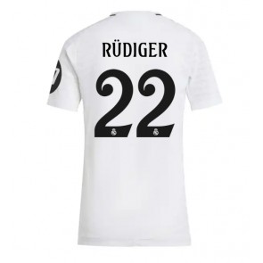 Billiga Real Madrid Antonio Rudiger #22 Hemmatröja Dam 2024-25 Kortärmad